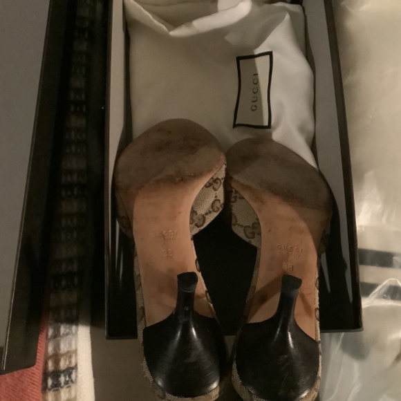 Gucci GG canvas sandals, size 38, original Gucci - Picture 5 of 5